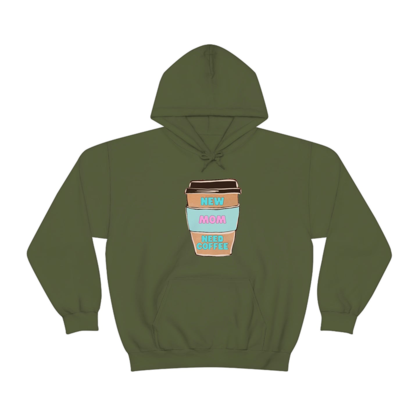 New Mom Need Coffee Unisex Heavy Blend Hooded Sweatshirt Hoodie
