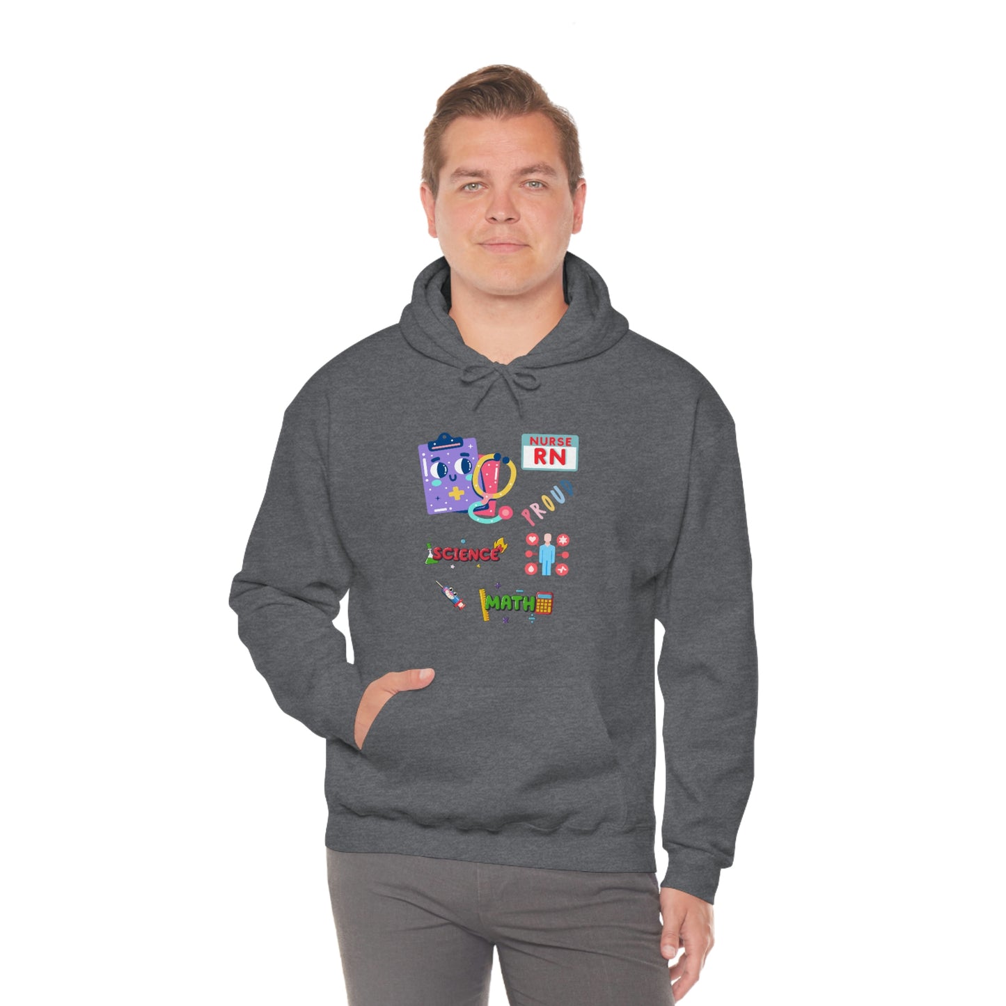 Nurse RN Unisex Heavy Blend Hooded Sweatshirt Hoodie