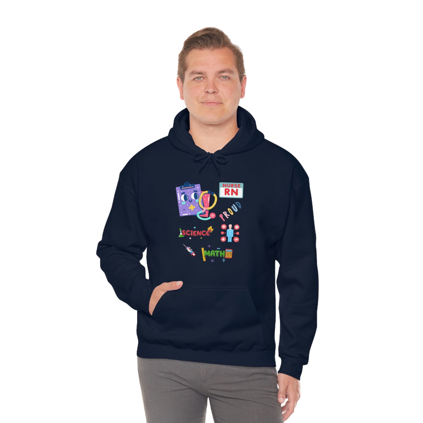 Nurse RN Unisex Heavy Blend Hooded Sweatshirt Hoodie