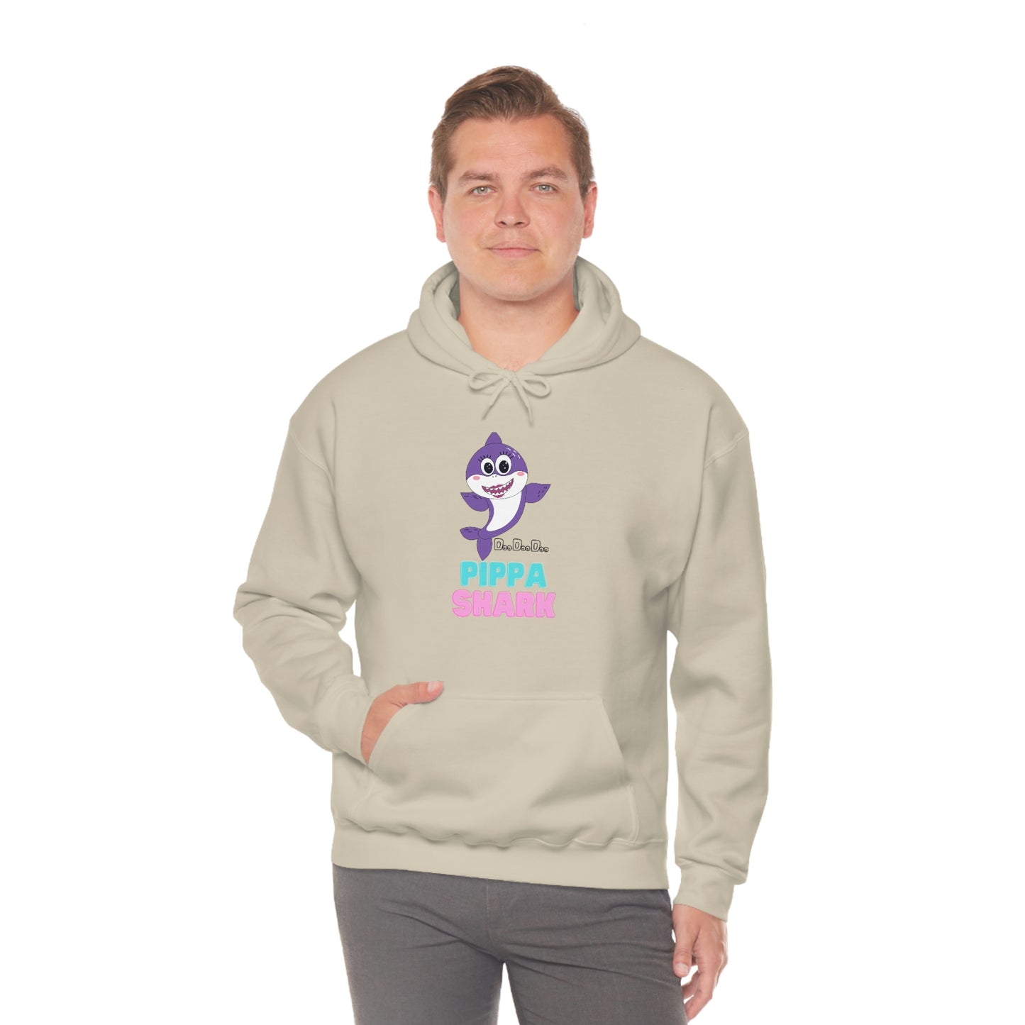 Pippa Shark Hoodie Unisex Heavy Blend Hooded Sweatshirt