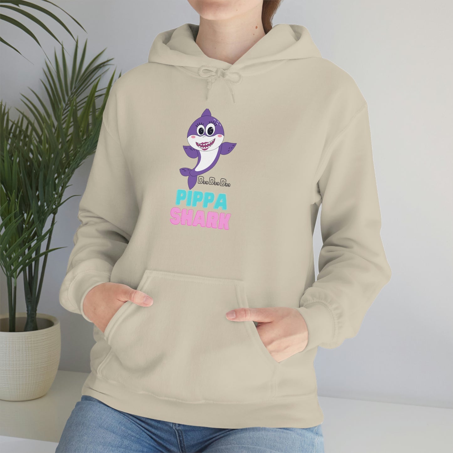 Pippa Shark Hoodie Unisex Heavy Blend Hooded Sweatshirt