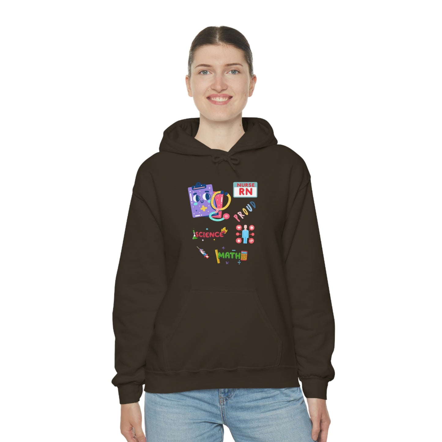 Nurse RN Unisex Heavy Blend Hooded Sweatshirt Hoodie