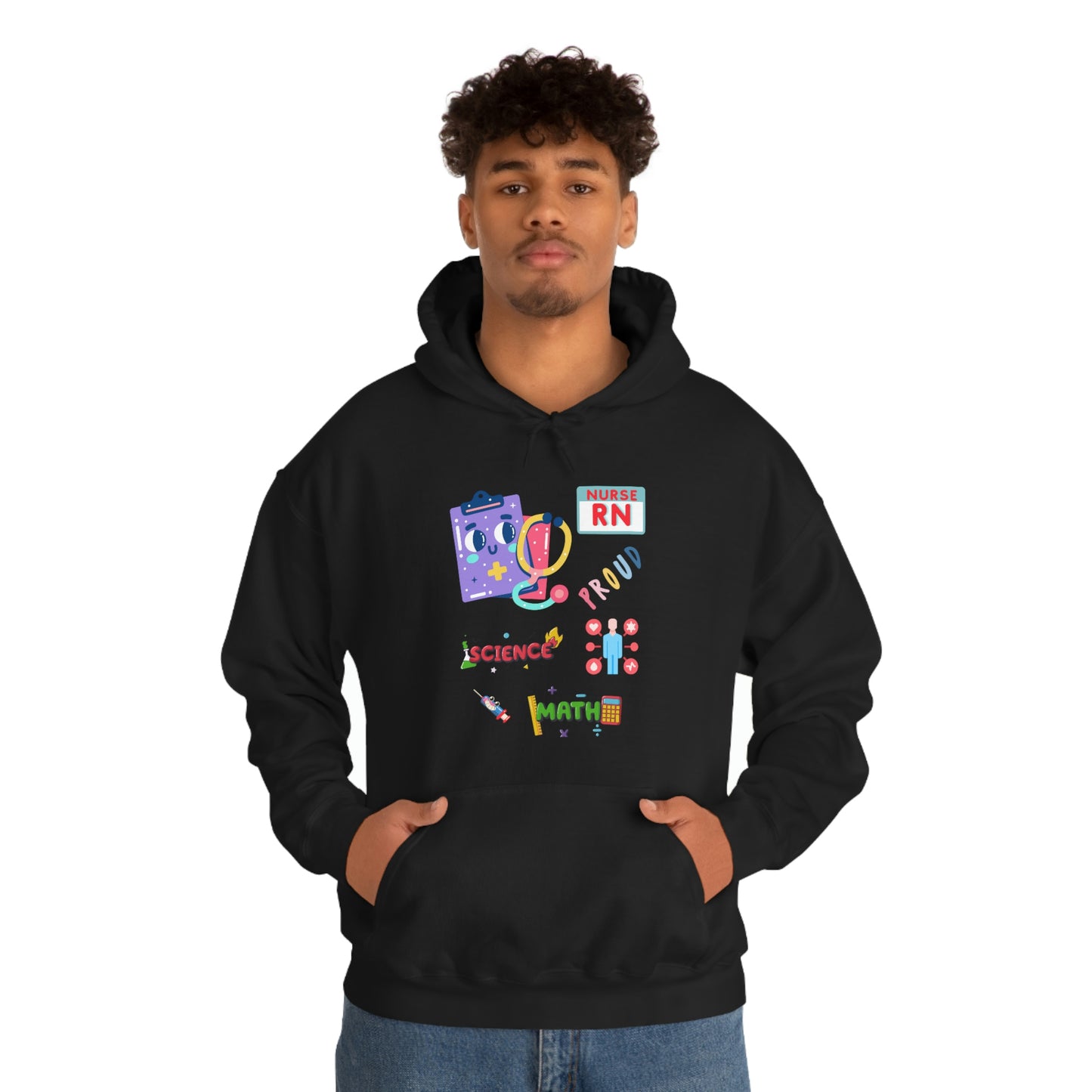 Nurse RN Unisex Heavy Blend Hooded Sweatshirt Hoodie