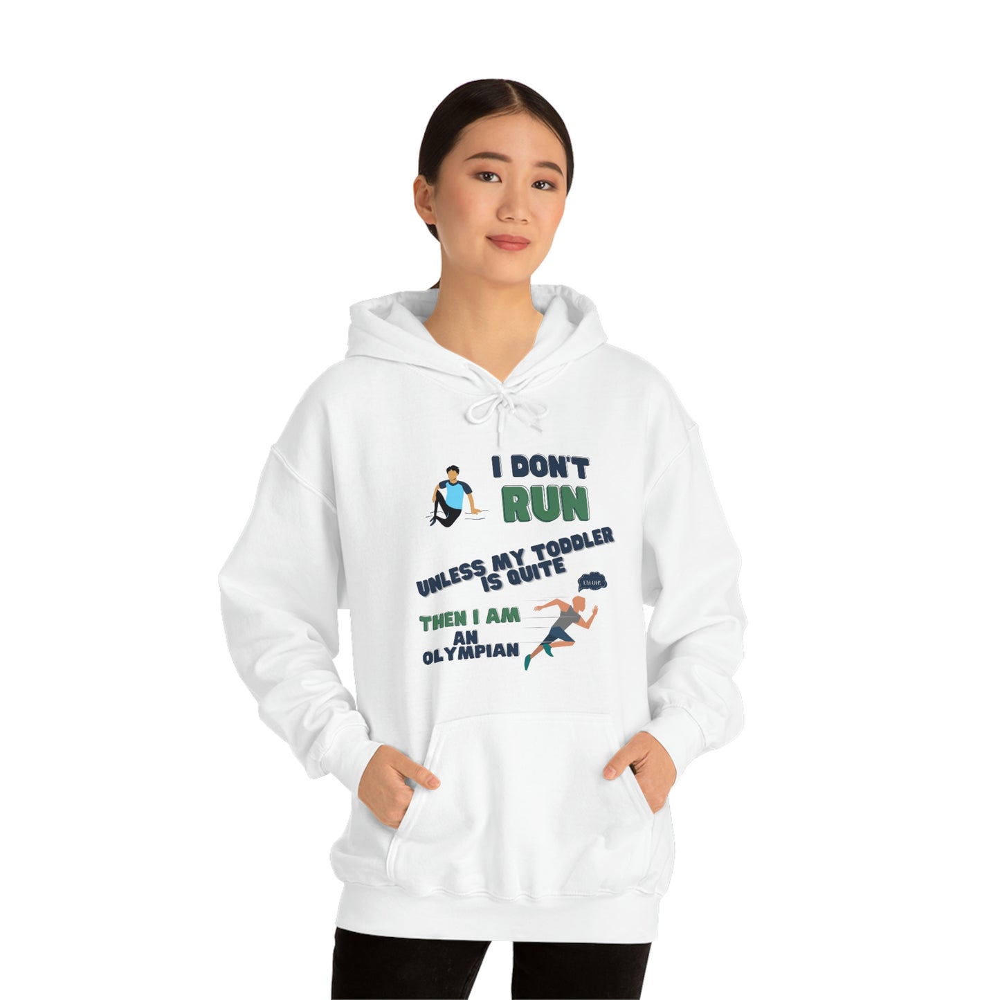 I Don't Run Unisex Heavy Blend Hooded Sweatshirt