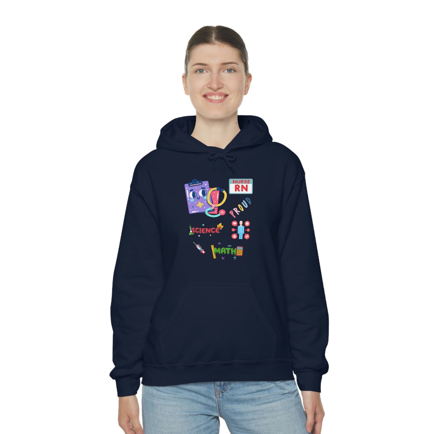 Nurse RN Unisex Heavy Blend Hooded Sweatshirt Hoodie