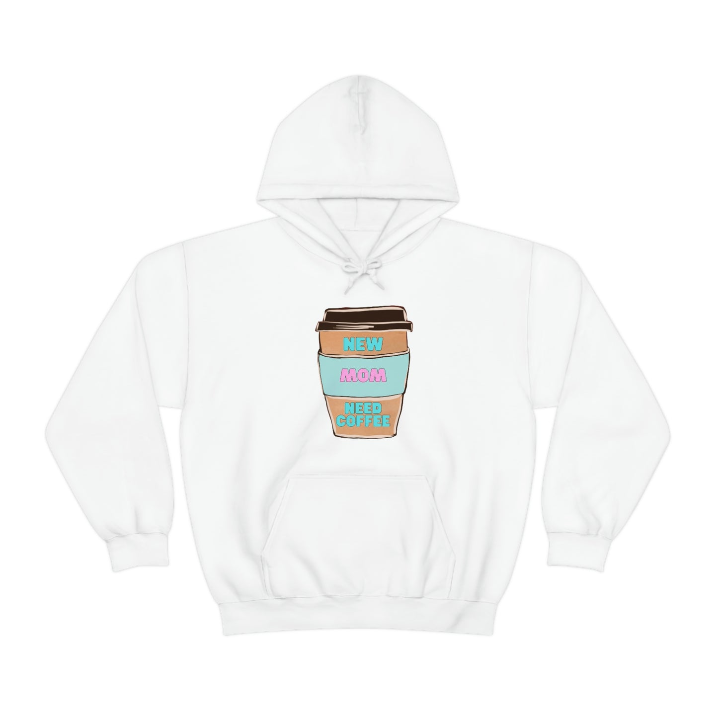 New Mom Need Coffee Unisex Heavy Blend Hooded Sweatshirt Hoodie