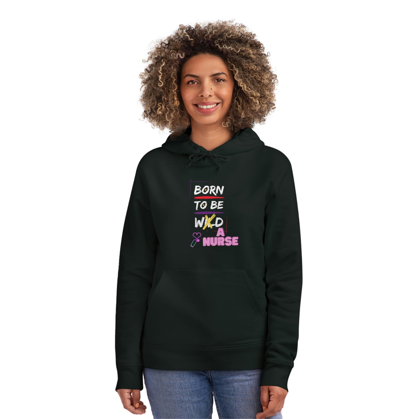 Born To Be A Nurse Unisex Drummer Hoodie
