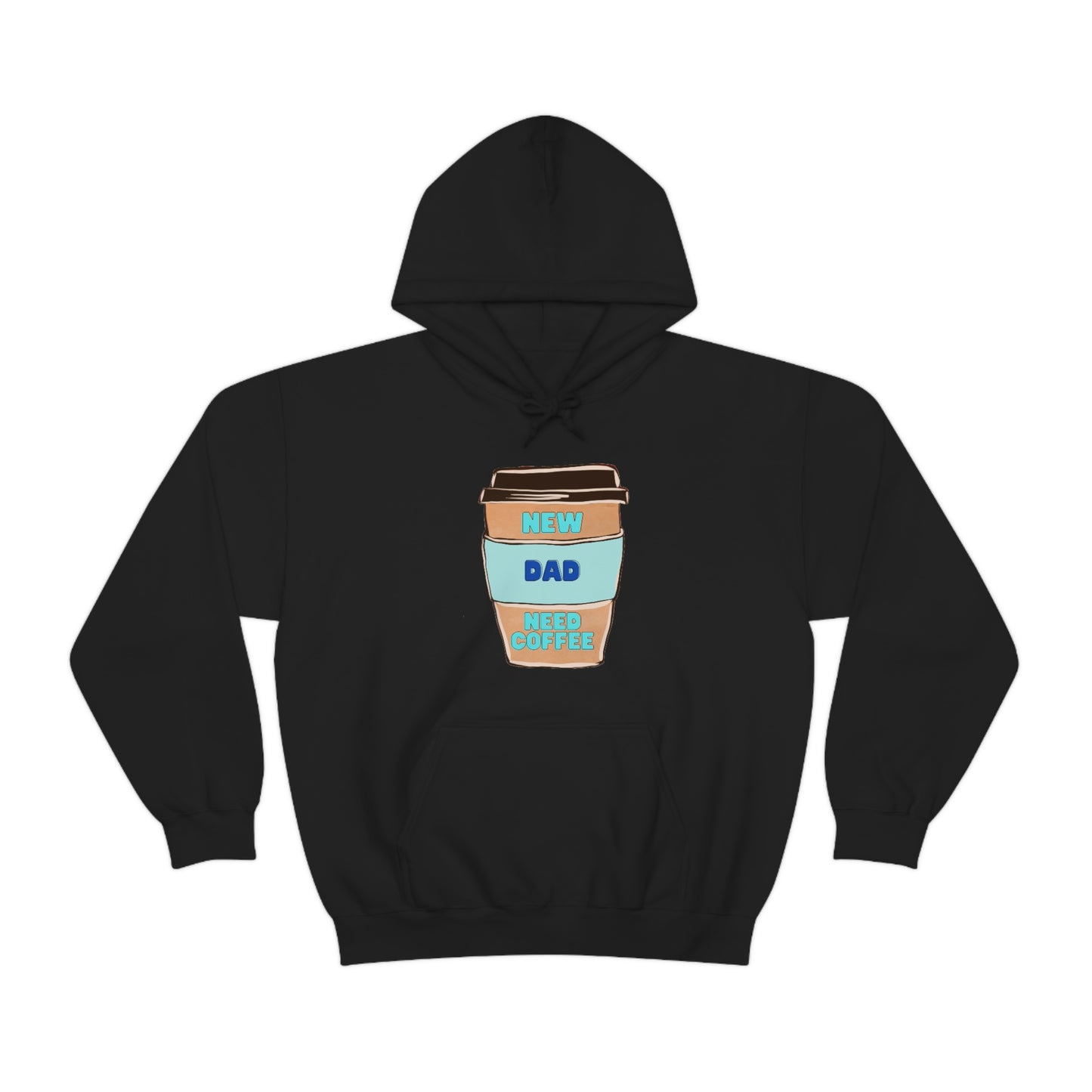 New Dad Need Coffee Hoodie Unisex Heavy Blend Hooded Sweatshirt
