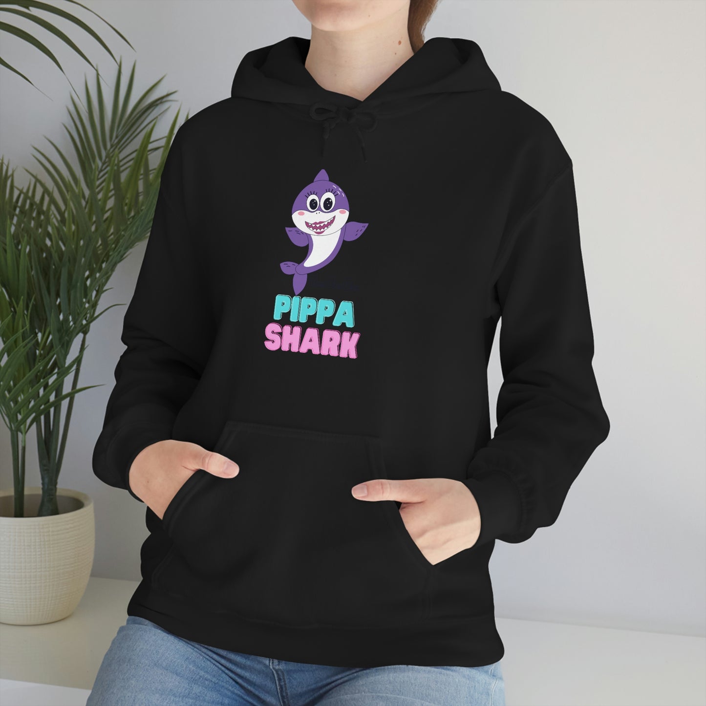 Pippa Shark Hoodie Unisex Heavy Blend Hooded Sweatshirt