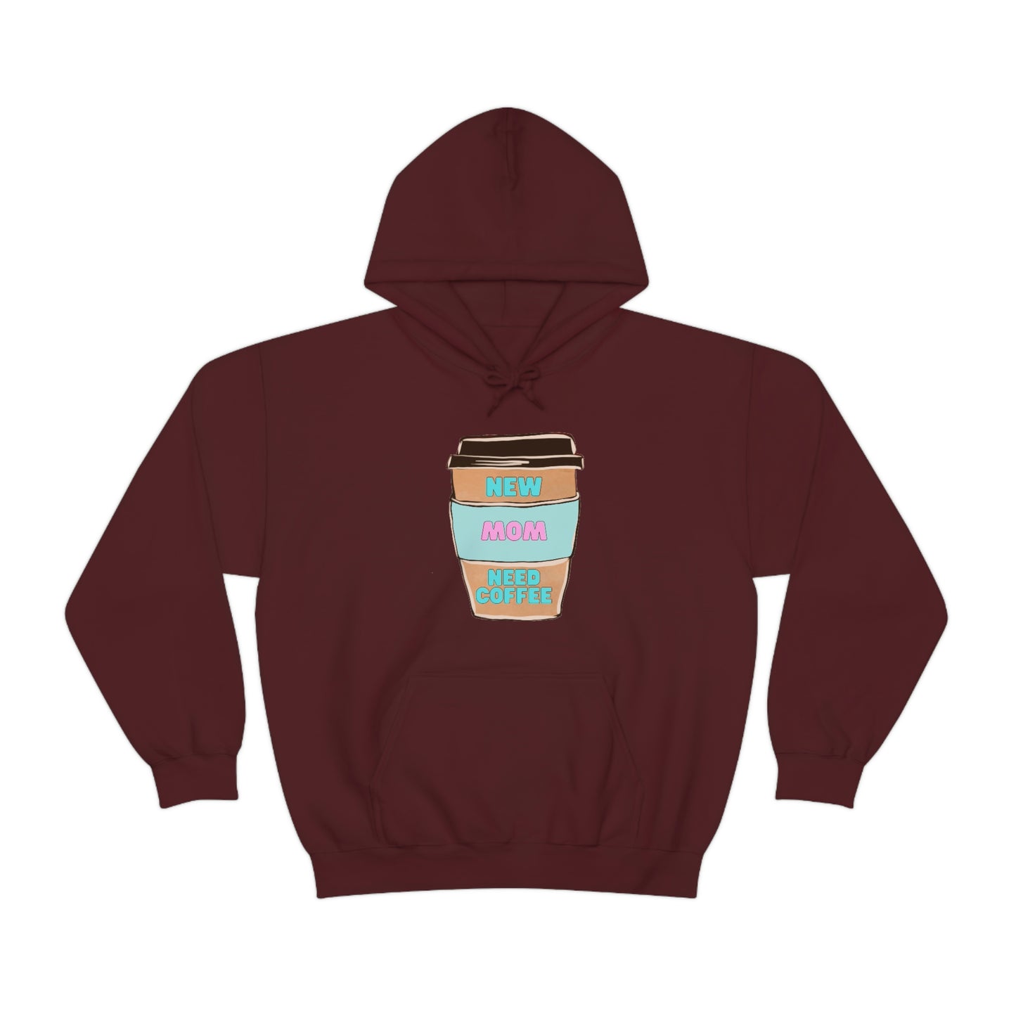 New Mom Need Coffee Unisex Heavy Blend Hooded Sweatshirt Hoodie