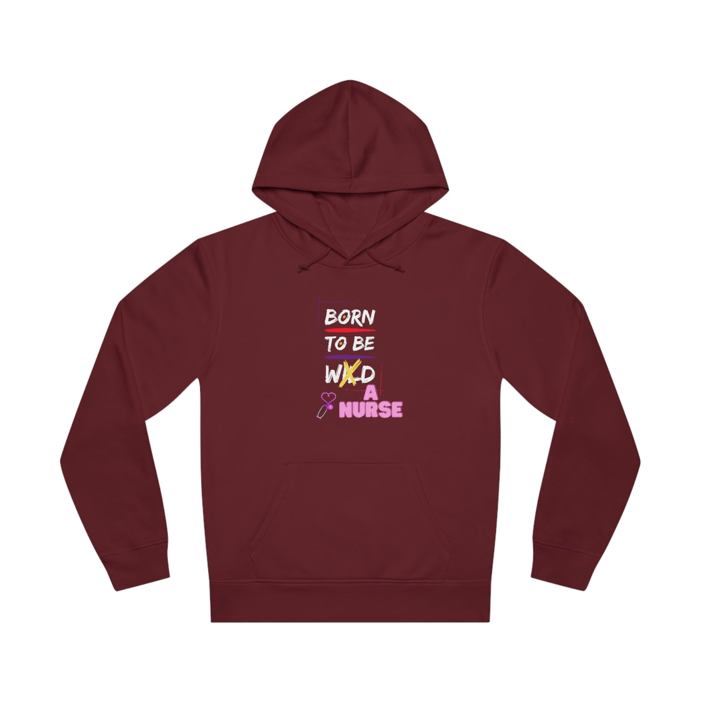Born To Be A Nurse Unisex Drummer Hoodie