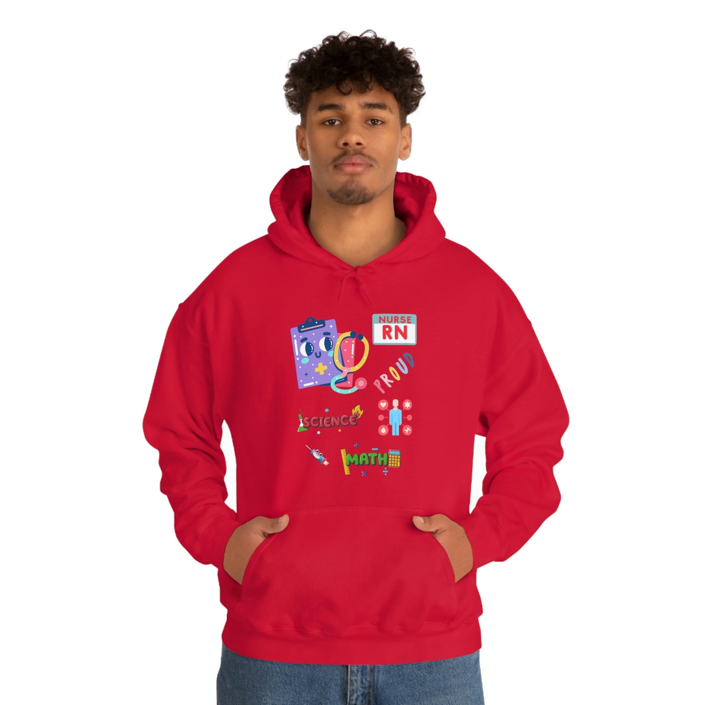 Nurse RN Unisex Heavy Blend Hooded Sweatshirt Hoodie