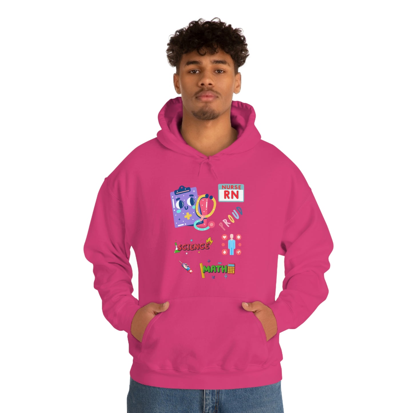 Nurse RN Unisex Heavy Blend Hooded Sweatshirt Hoodie