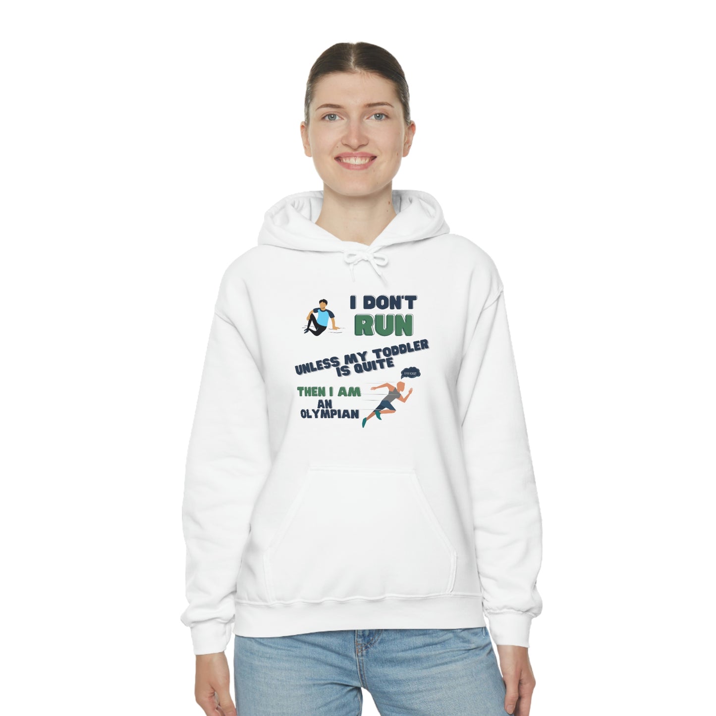 I Don't Run Unisex Heavy Blend Hooded Sweatshirt