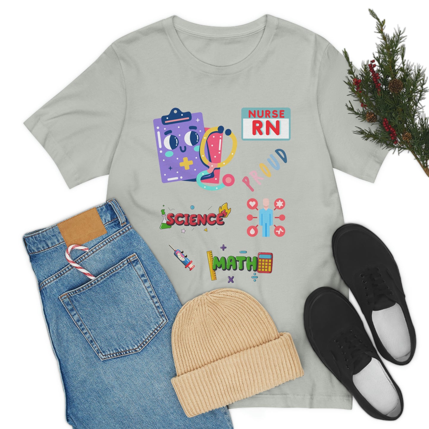 Nurse RN Unisex Jersey Short Sleeve Tee Shirt