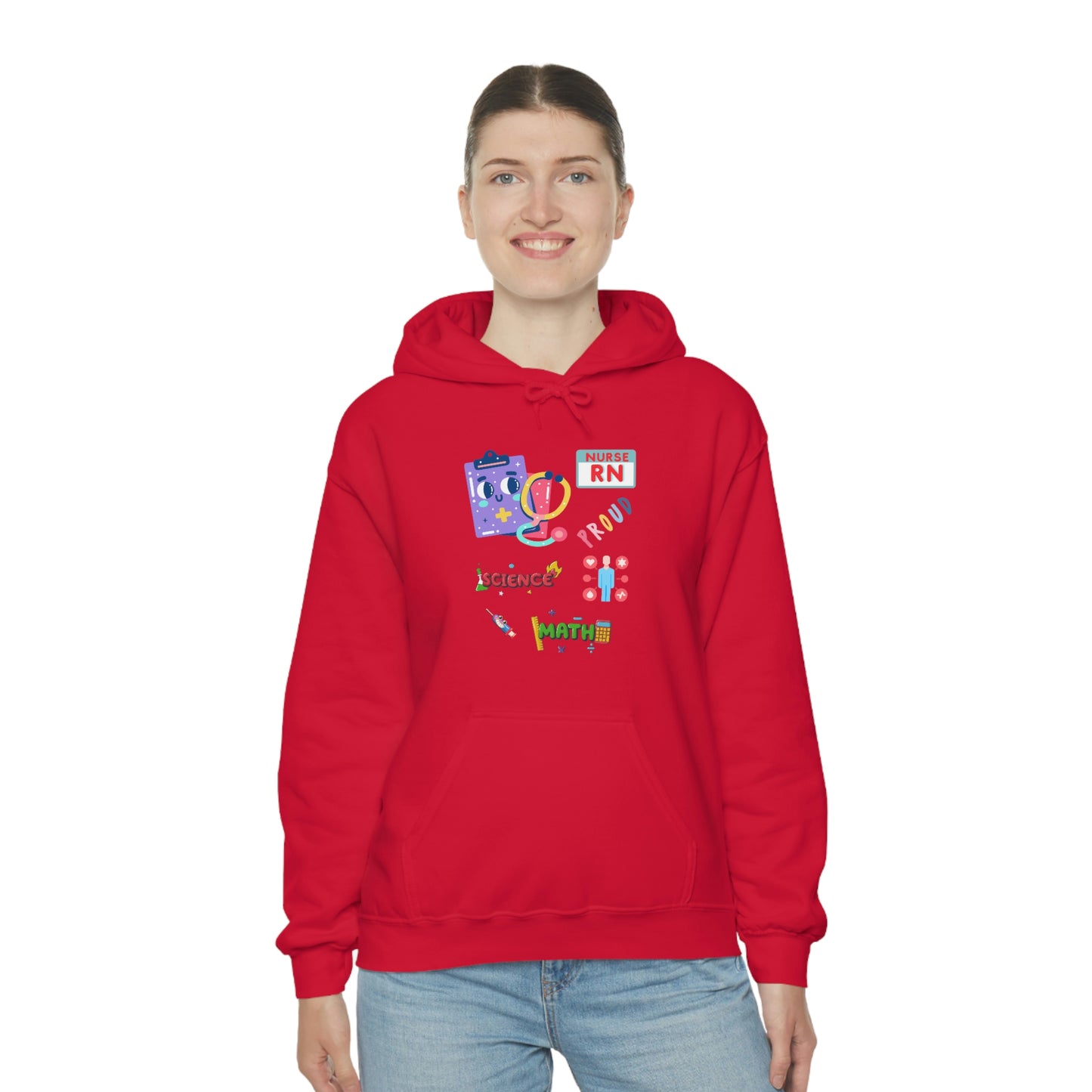 Nurse RN Unisex Heavy Blend Hooded Sweatshirt Hoodie