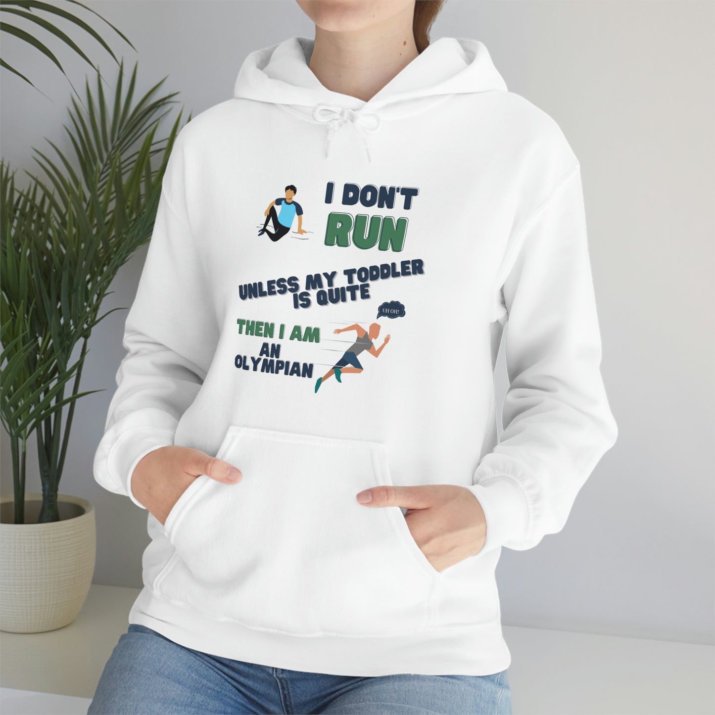 I Don't Run Unisex Heavy Blend Hooded Sweatshirt