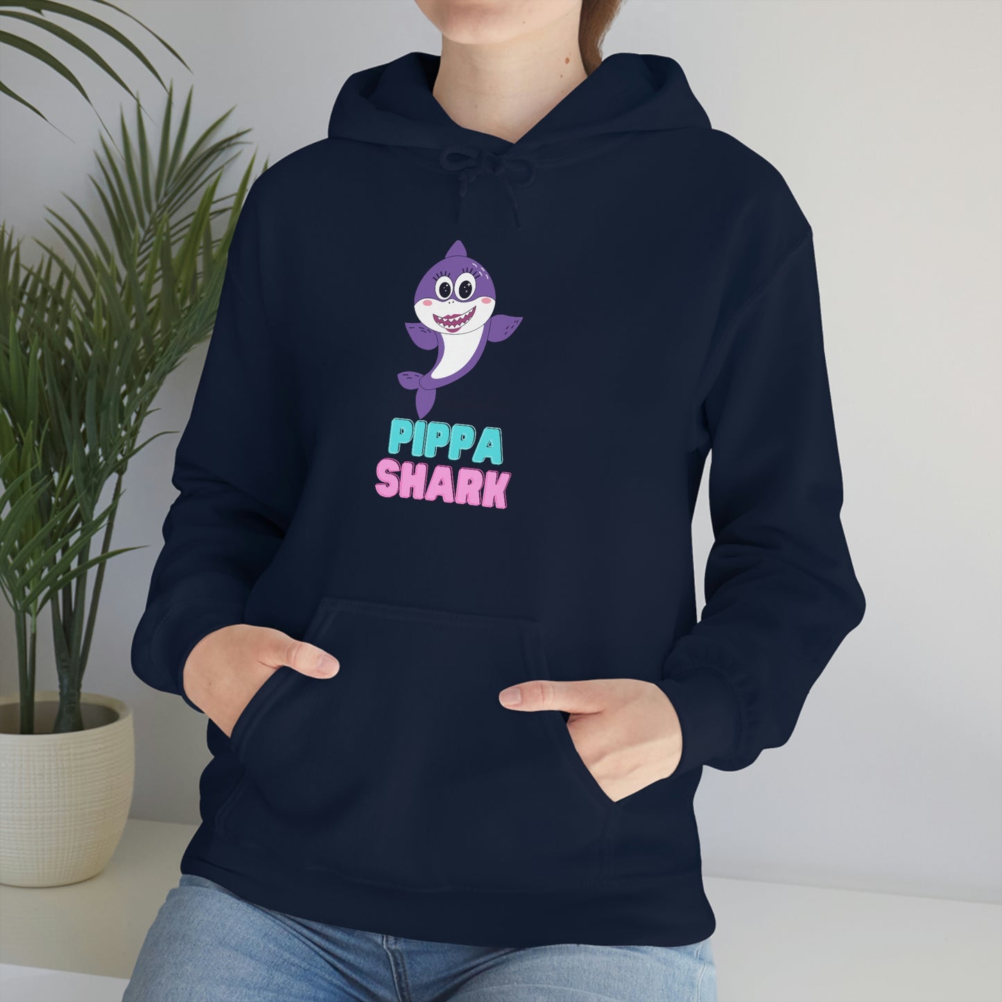 Pippa Shark Hoodie Unisex Heavy Blend Hooded Sweatshirt