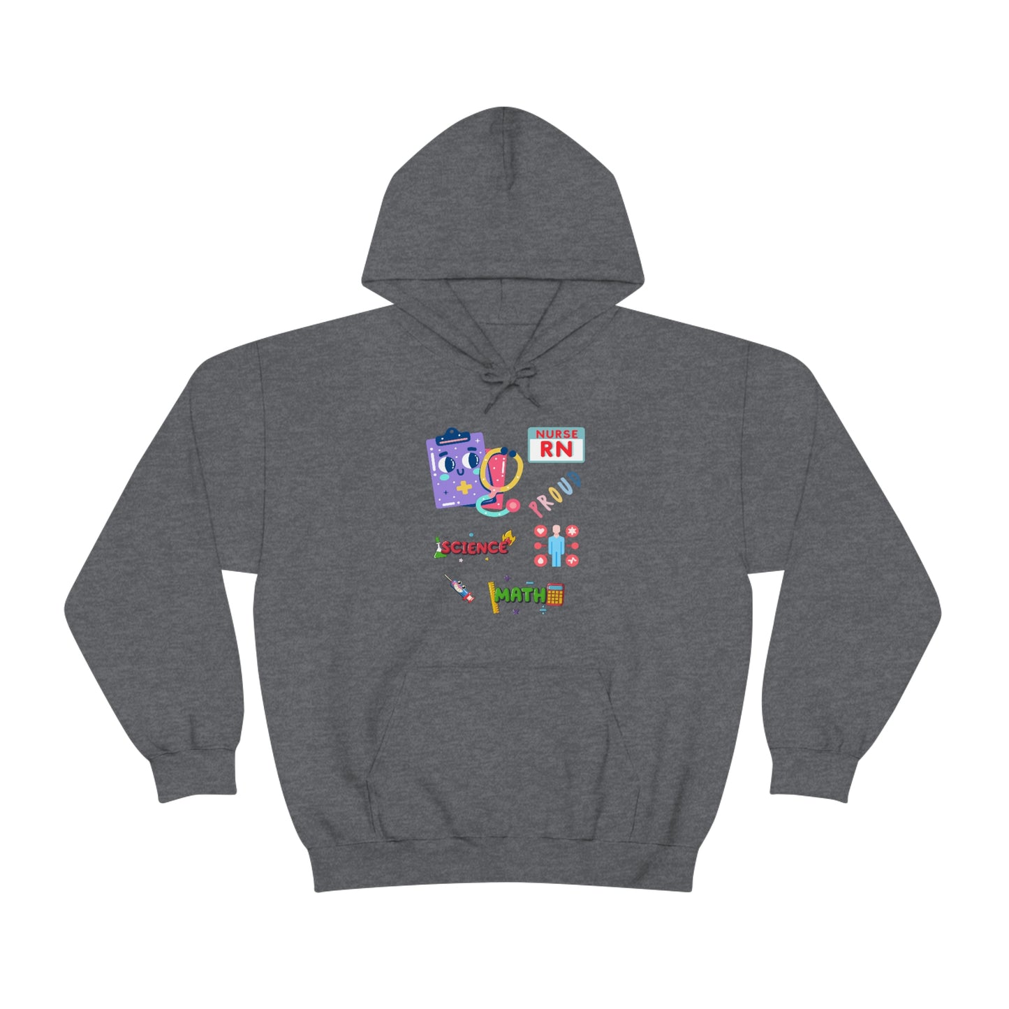 Nurse RN Unisex Heavy Blend Hooded Sweatshirt Hoodie