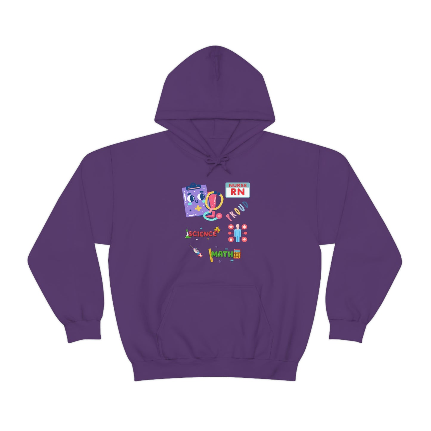 Nurse RN Unisex Heavy Blend Hooded Sweatshirt Hoodie