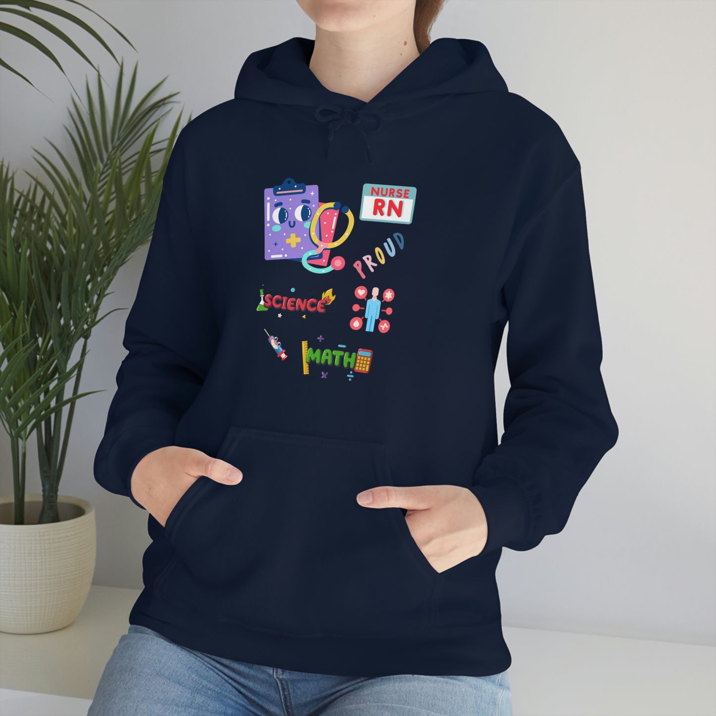 Nurse RN Unisex Heavy Blend Hooded Sweatshirt Hoodie