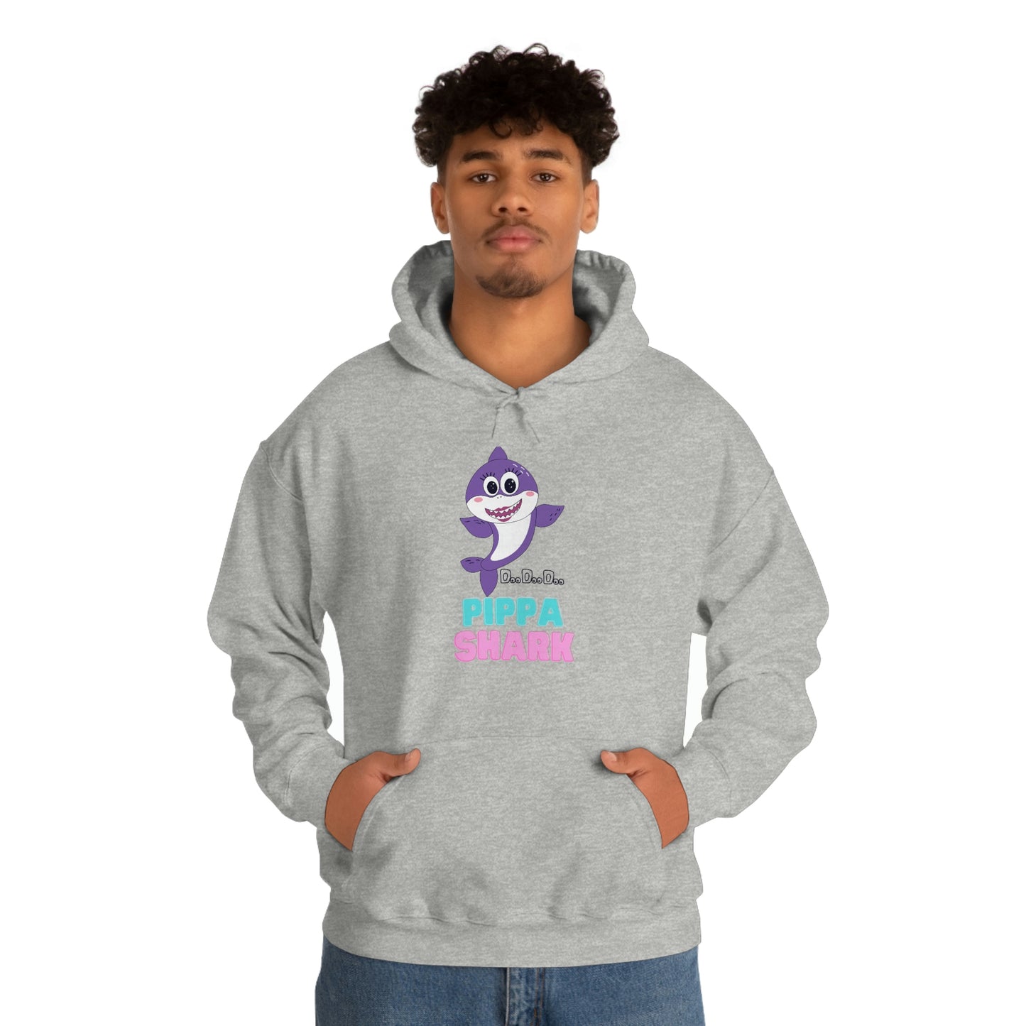 Pippa Shark Hoodie Unisex Heavy Blend Hooded Sweatshirt