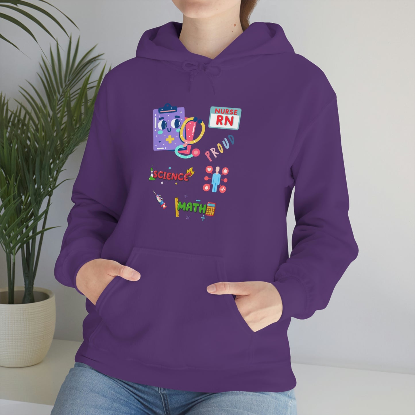 Nurse RN Unisex Heavy Blend Hooded Sweatshirt Hoodie