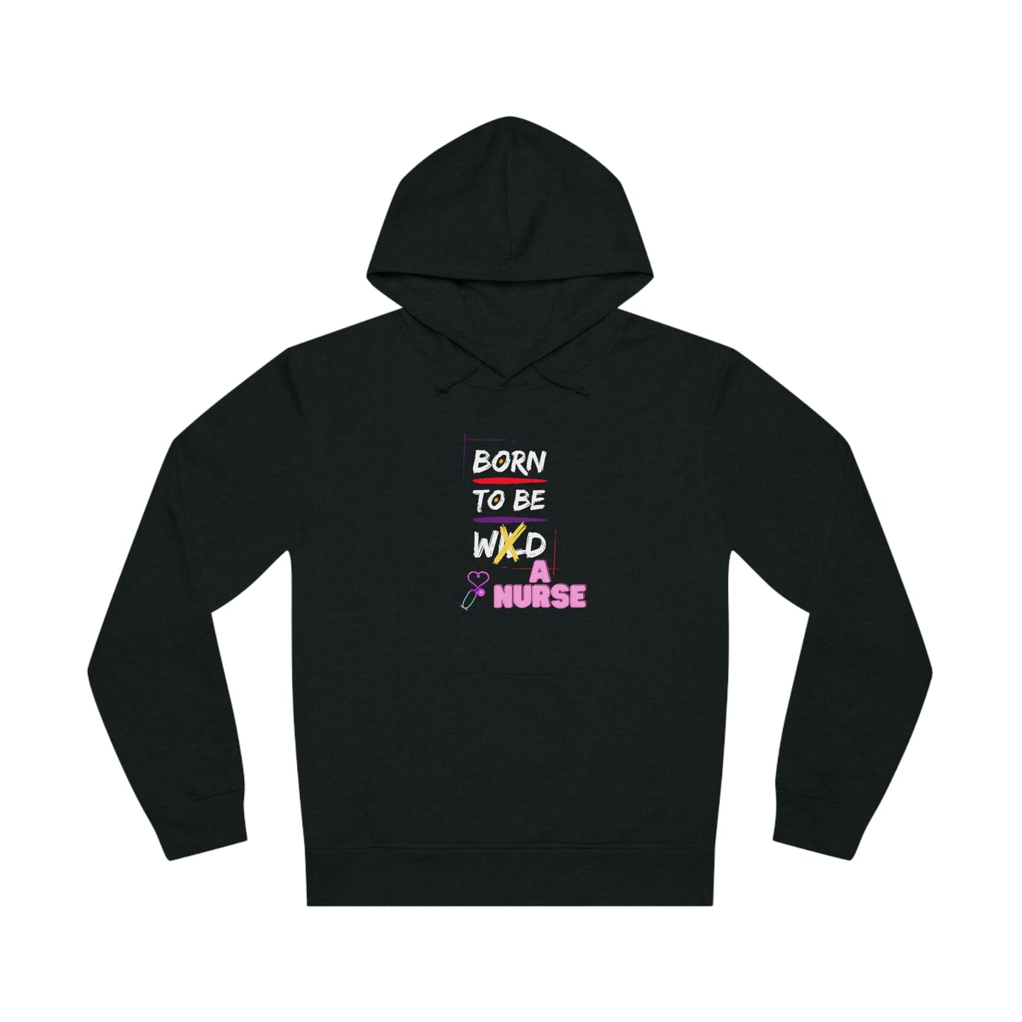 Born To Be A Nurse Unisex Drummer Hoodie