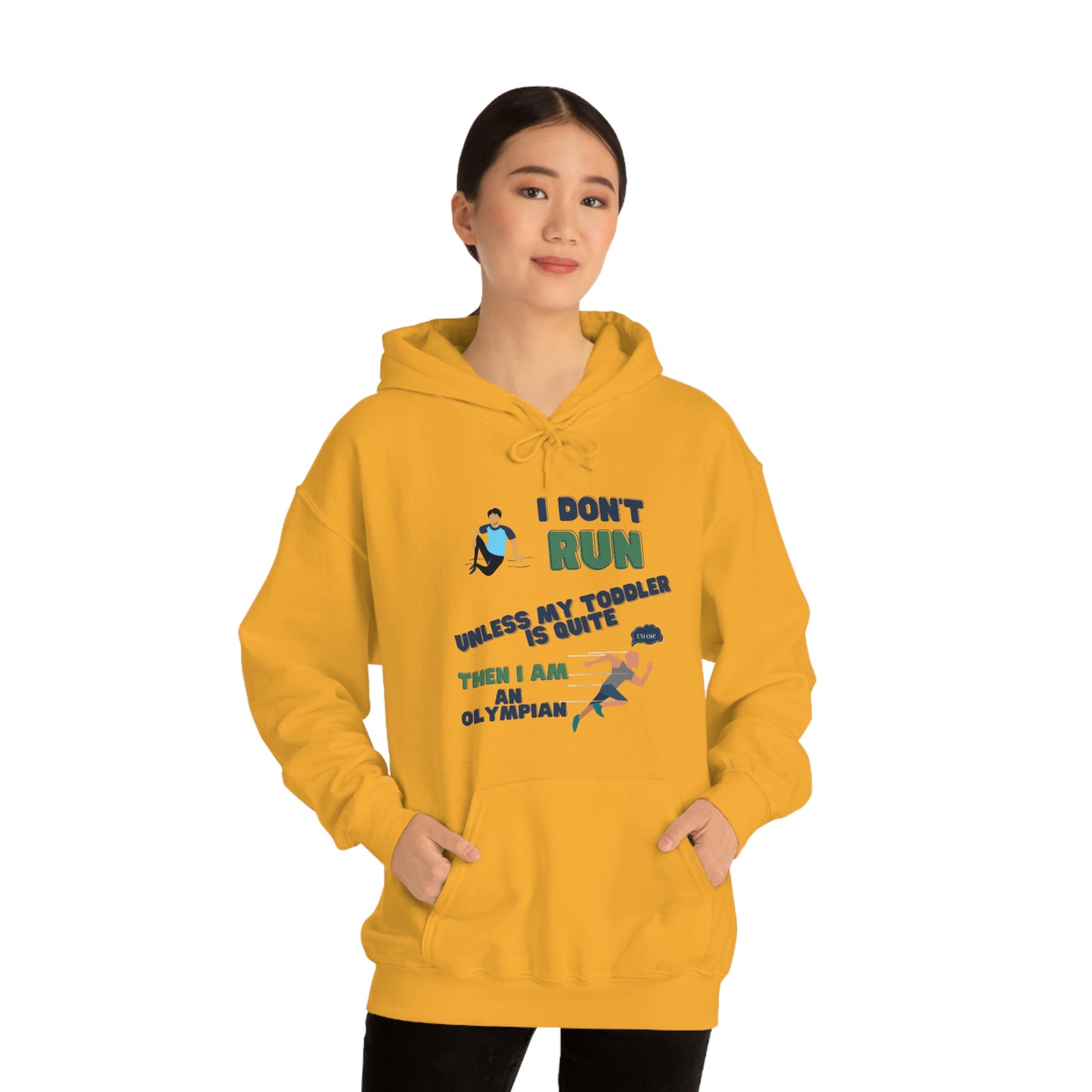 I Don't Run Unisex Heavy Blend Hooded Sweatshirt