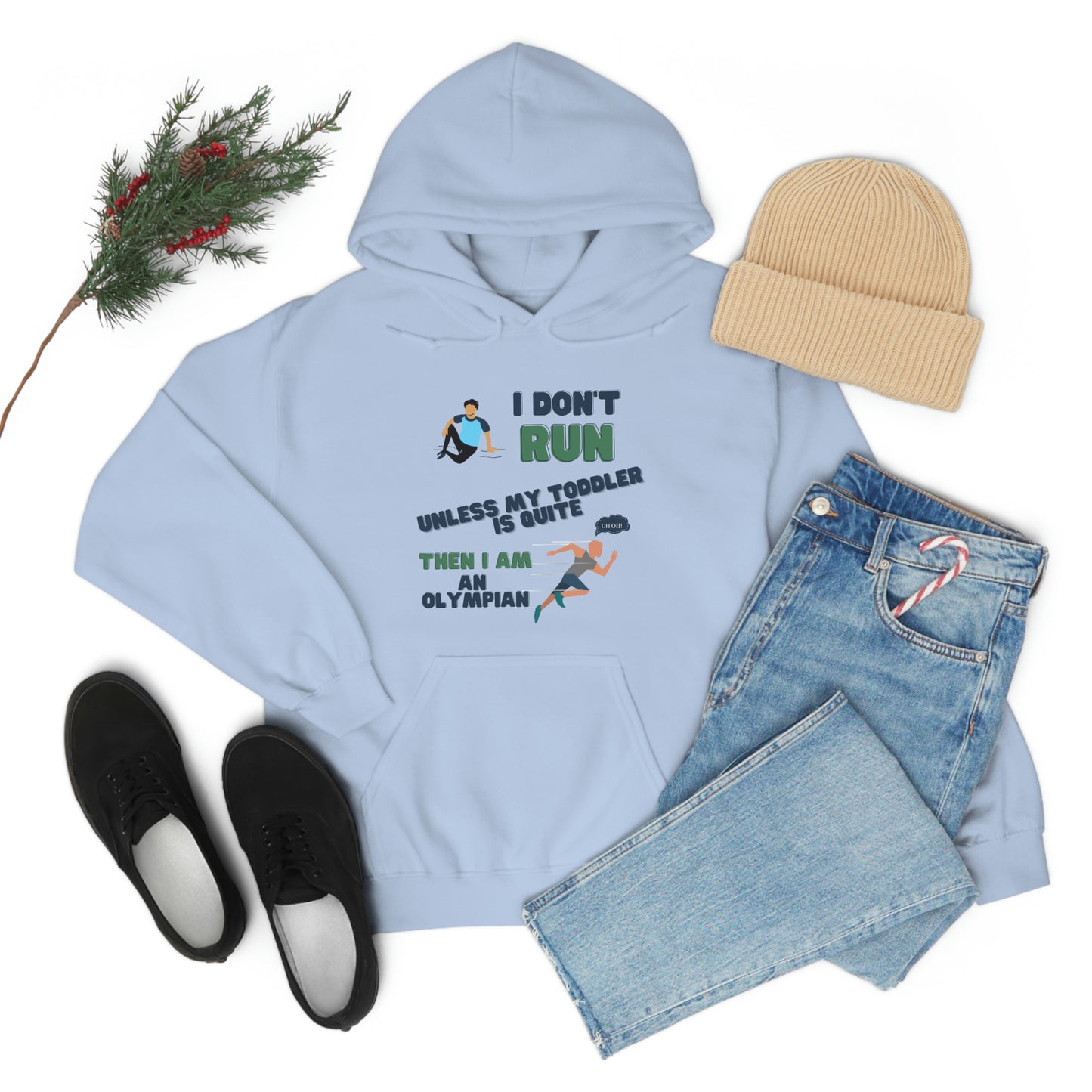 I Don't Run Unisex Heavy Blend Hooded Sweatshirt