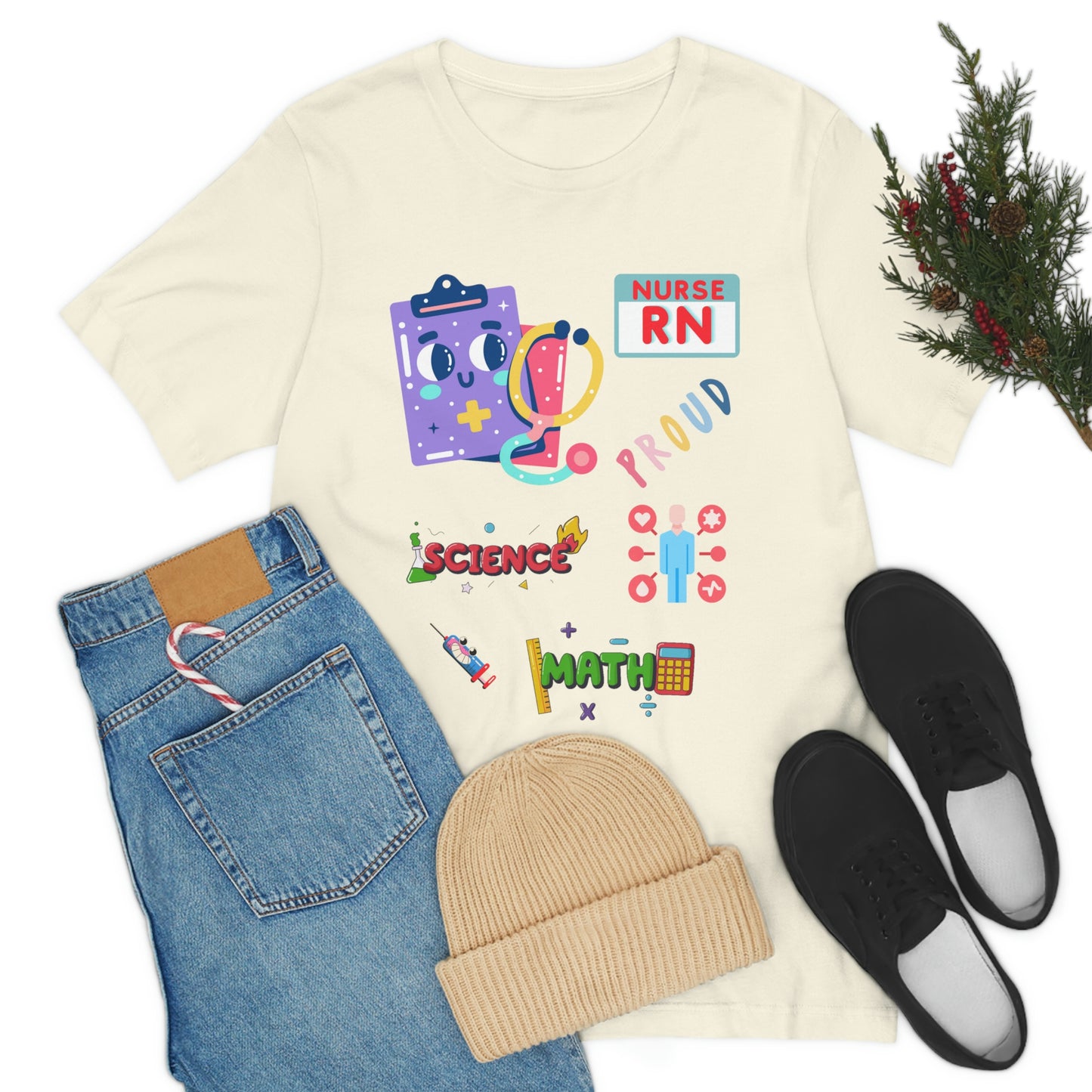 Nurse RN Unisex Jersey Short Sleeve Tee Shirt