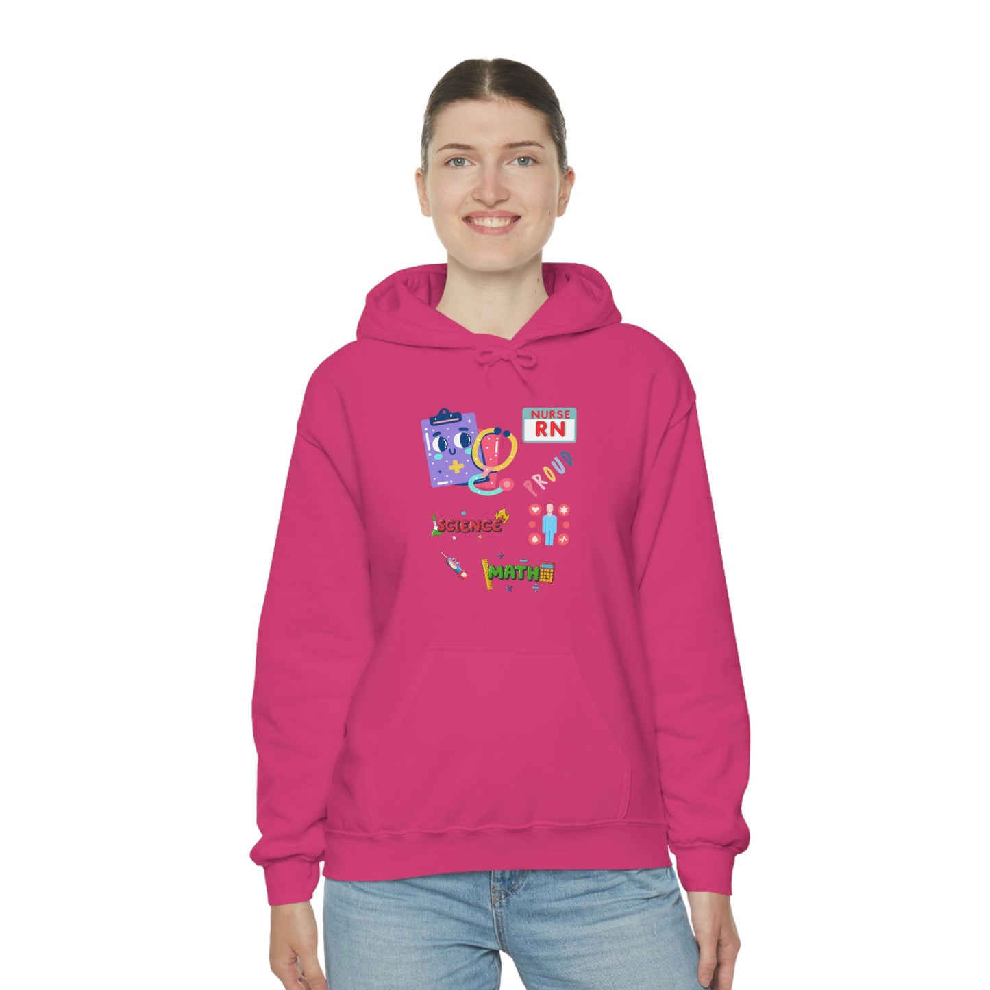 Nurse RN Unisex Heavy Blend Hooded Sweatshirt Hoodie