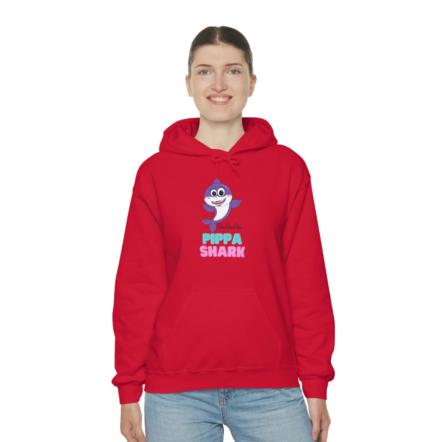 Pippa Shark Hoodie Unisex Heavy Blend Hooded Sweatshirt