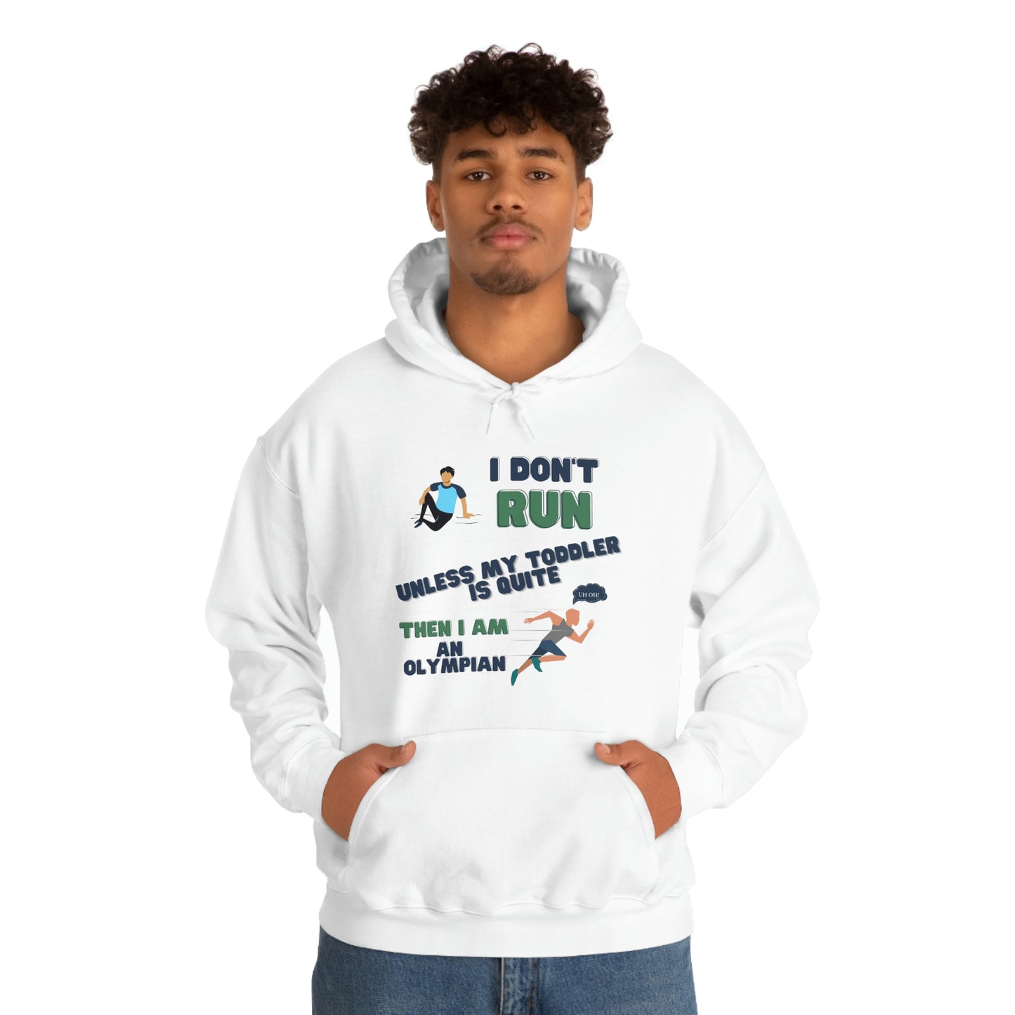 I Don't Run Unisex Heavy Blend Hooded Sweatshirt