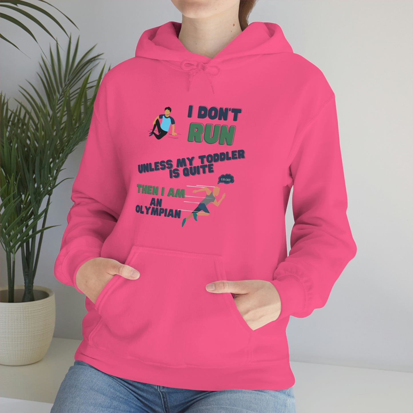 I Don't Run Unisex Heavy Blend Hooded Sweatshirt