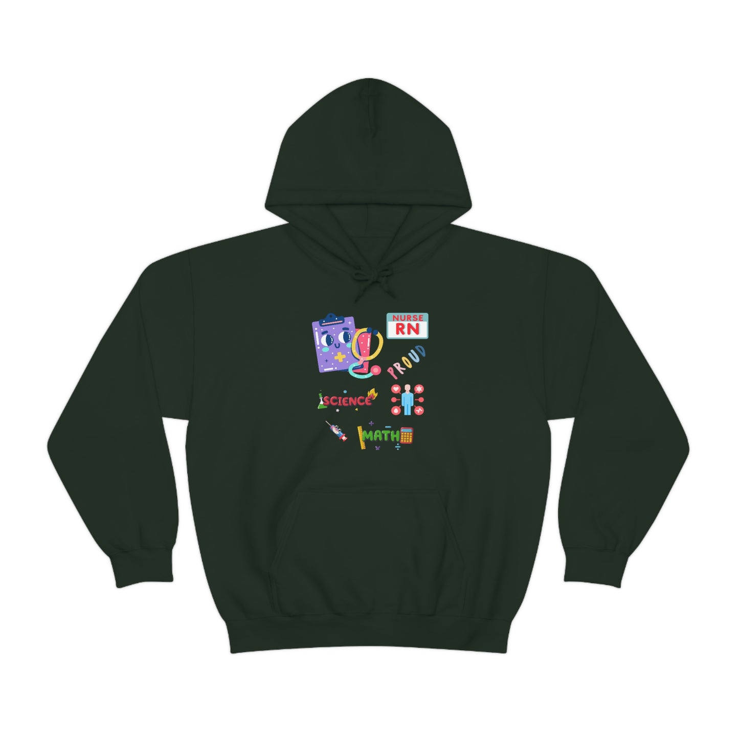 Nurse RN Unisex Heavy Blend Hooded Sweatshirt Hoodie