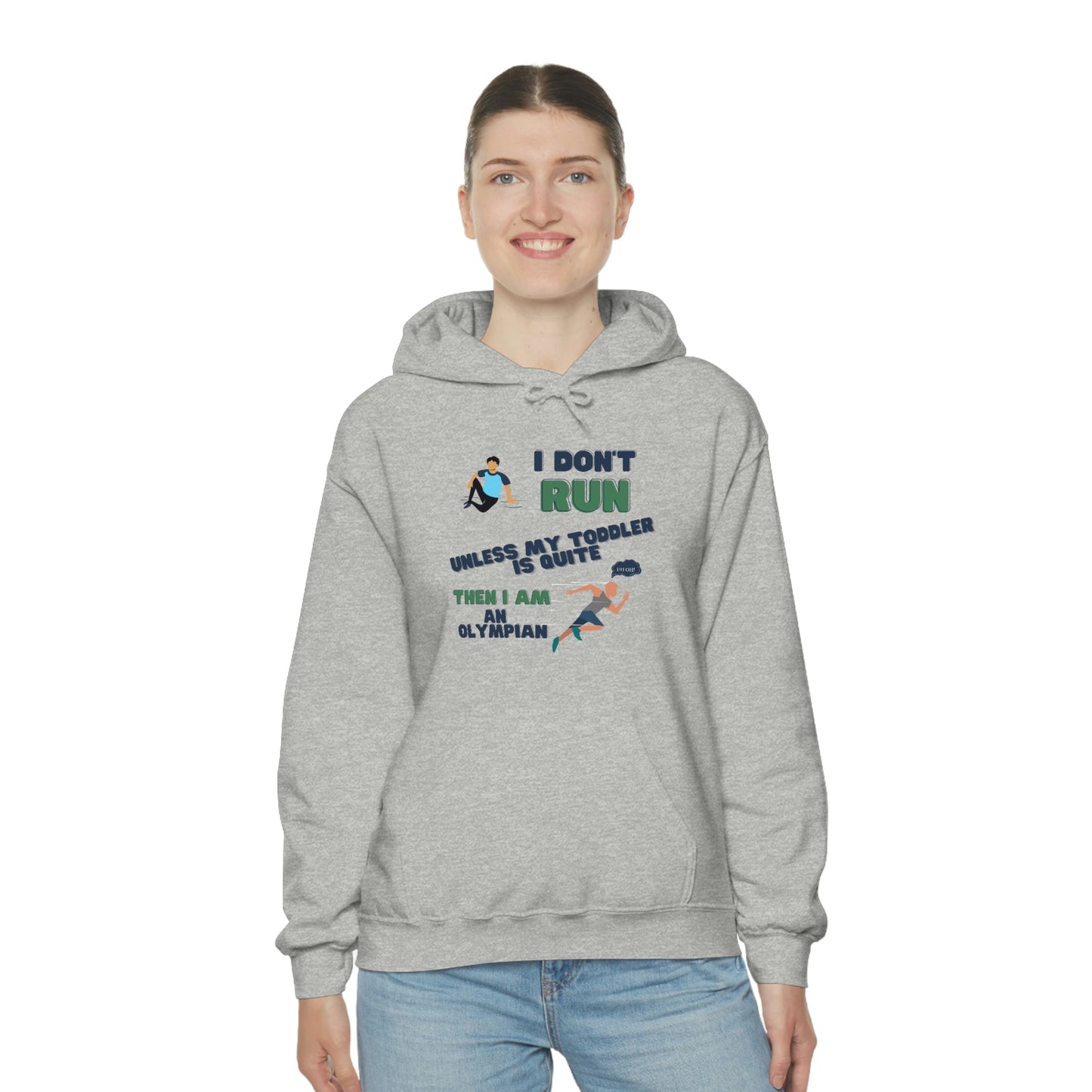 I Don't Run Unisex Heavy Blend Hooded Sweatshirt