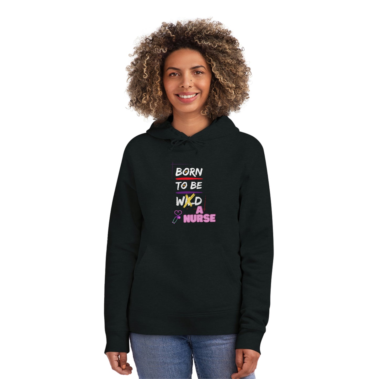 Born To Be A Nurse Unisex Drummer Hoodie