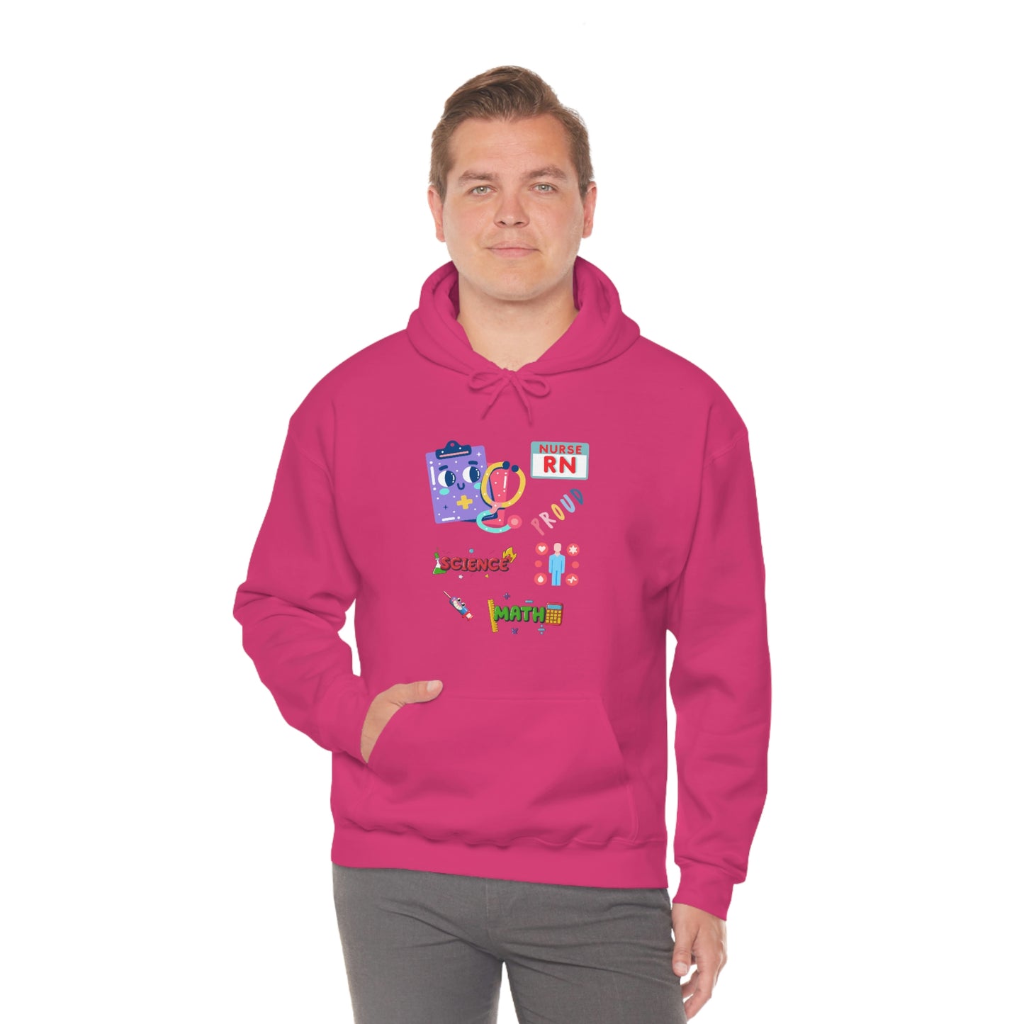 Nurse RN Unisex Heavy Blend Hooded Sweatshirt Hoodie