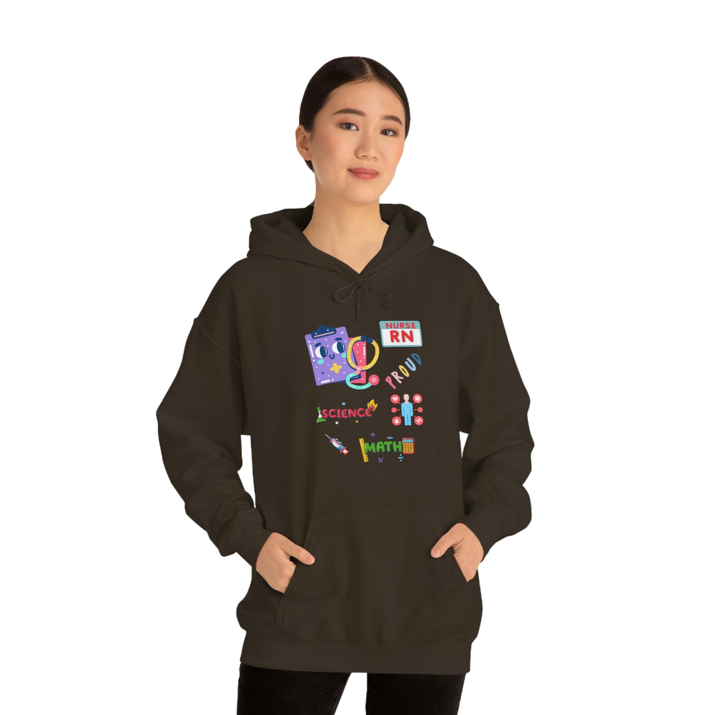 Nurse RN Unisex Heavy Blend Hooded Sweatshirt Hoodie