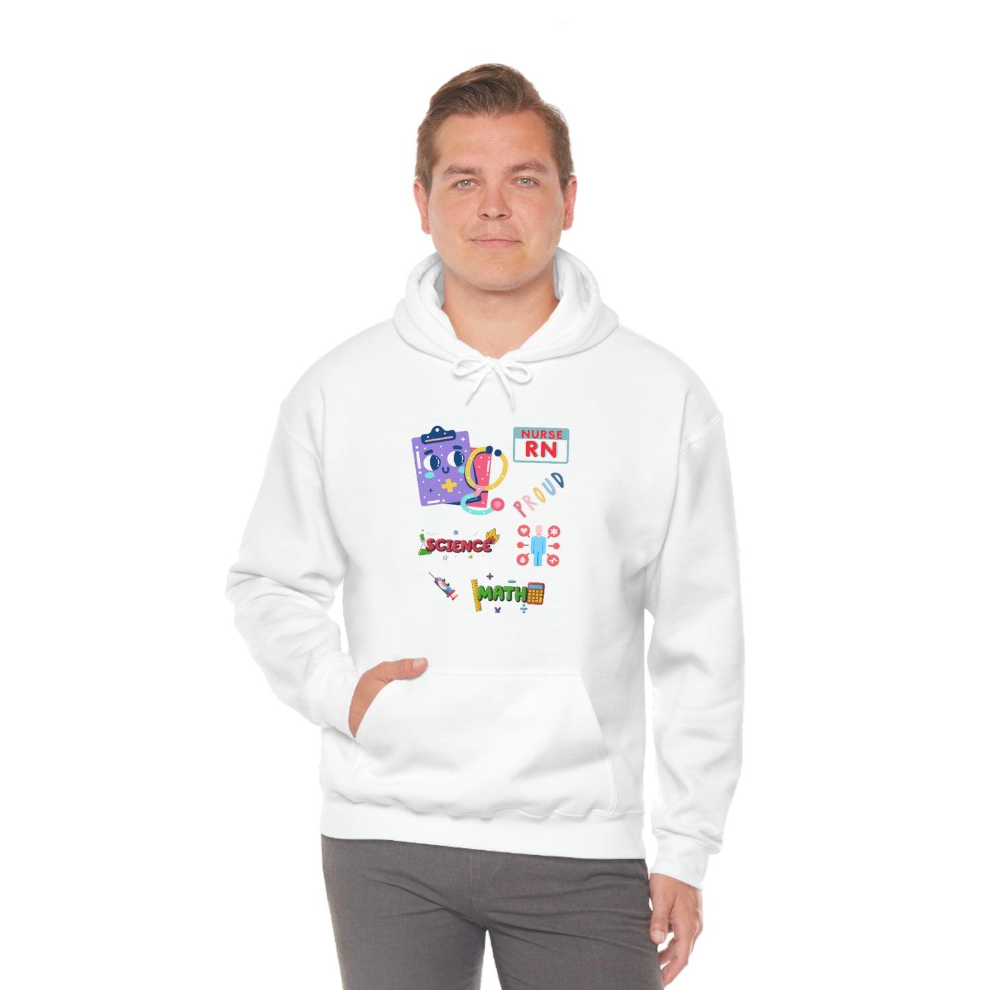 Nurse RN Unisex Heavy Blend Hooded Sweatshirt Hoodie