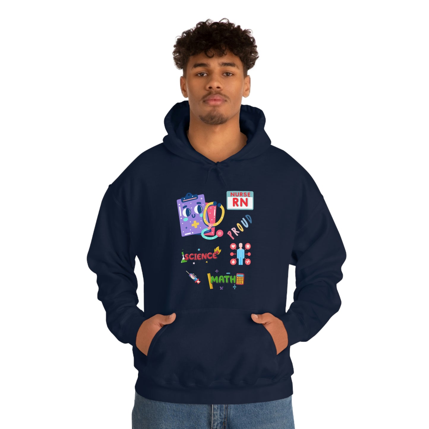Nurse RN Unisex Heavy Blend Hooded Sweatshirt Hoodie