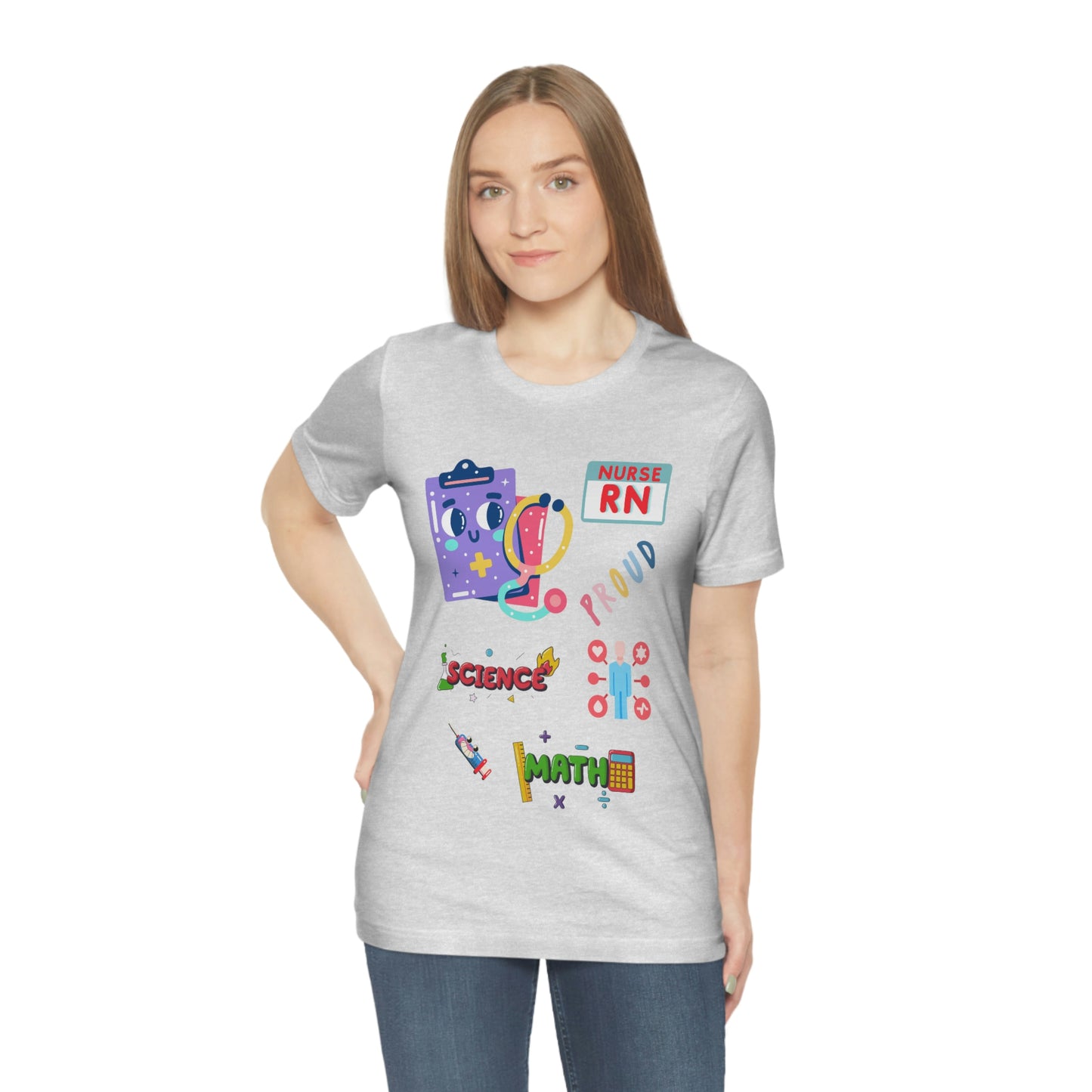 Nurse RN Unisex Jersey Short Sleeve Tee Shirt
