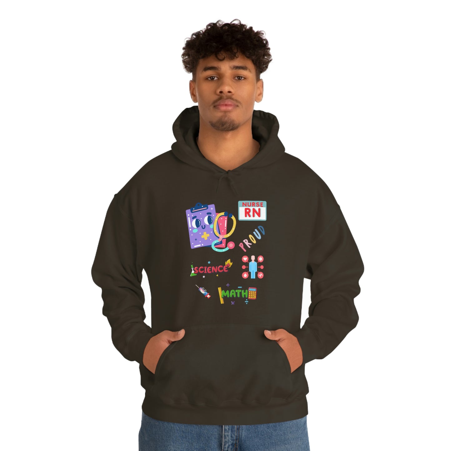 Nurse RN Unisex Heavy Blend Hooded Sweatshirt Hoodie