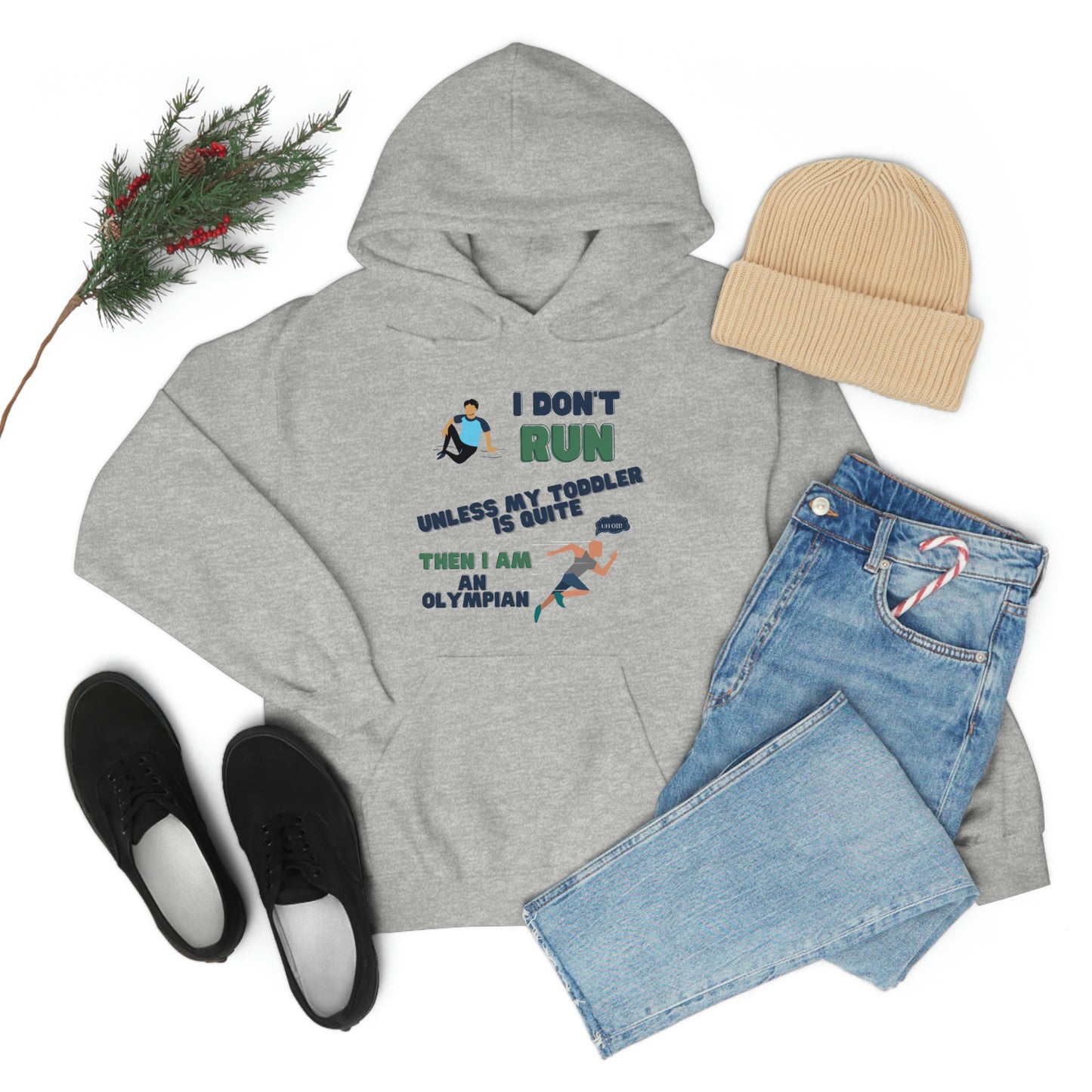 I Don't Run Unisex Heavy Blend Hooded Sweatshirt