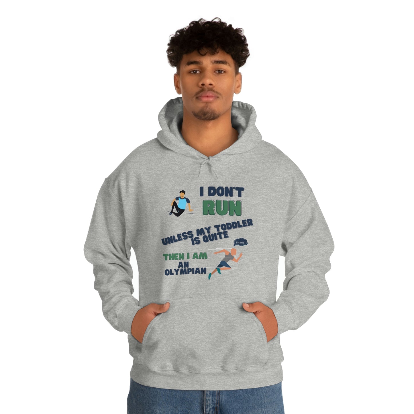 I Don't Run Unisex Heavy Blend Hooded Sweatshirt