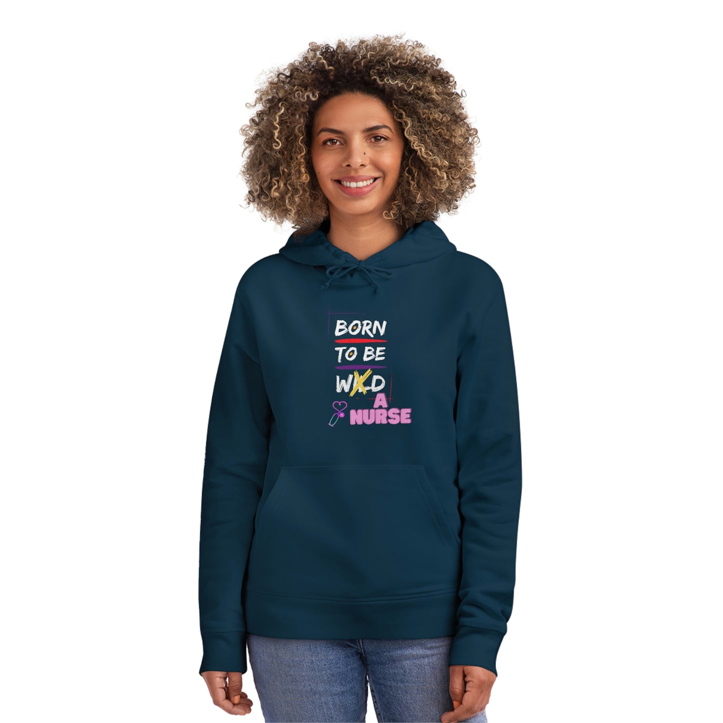 Born To Be A Nurse Unisex Drummer Hoodie