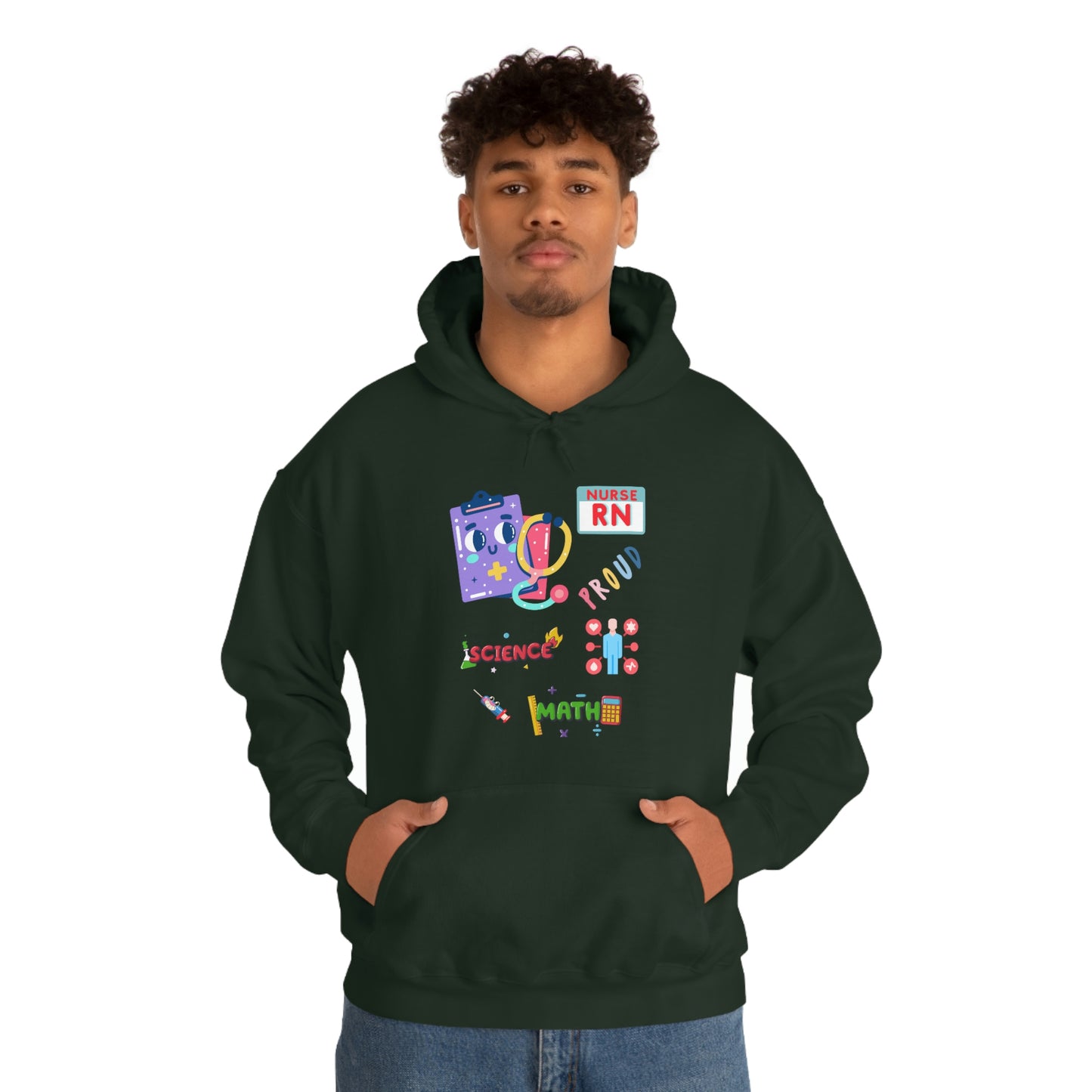 Nurse RN Unisex Heavy Blend Hooded Sweatshirt Hoodie