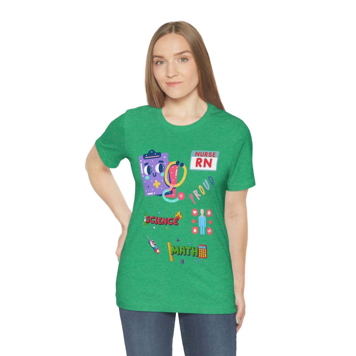 Nurse RN Unisex Jersey Short Sleeve Tee Shirt