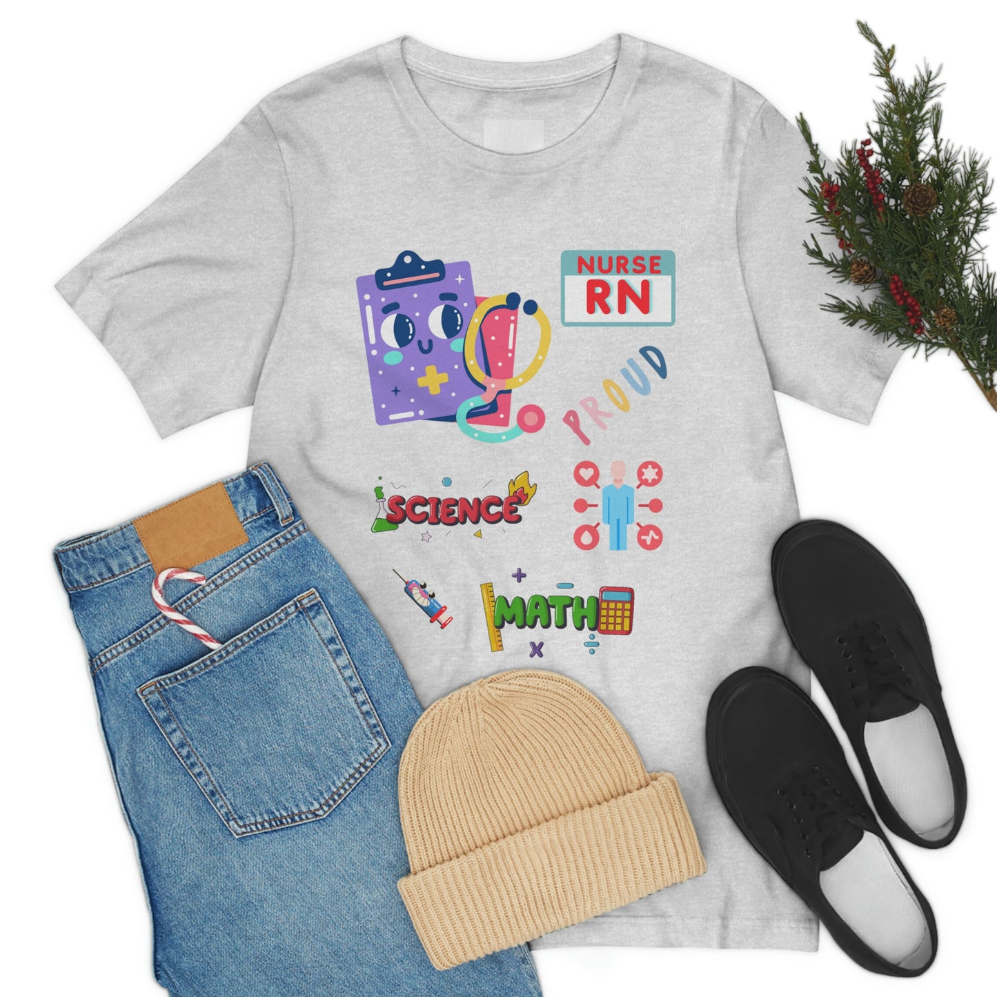 Nurse RN Unisex Jersey Short Sleeve Tee Shirt